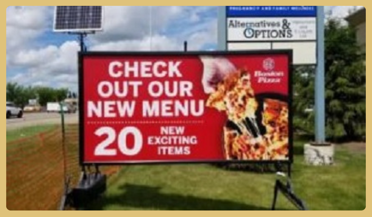 portable signage - lighted