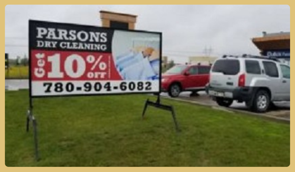 portable signage - lighted