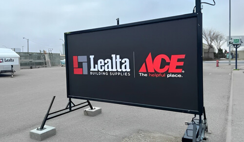 Black Portable Signs