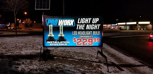 Lighted Portable Signage